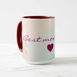 Caneca Coleção Ouro Luxo Moderno Rosa Bege Suave Verde Me