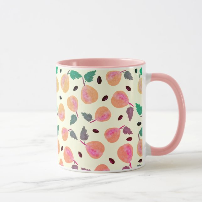 Caneca Coleção Pérolas Douradas Rosa (Direita)