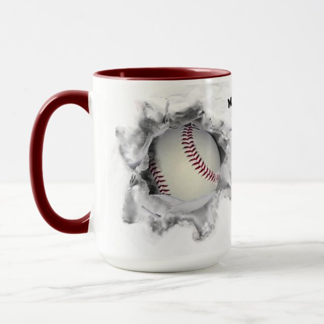 Caneca Colecionável de Beisebol Personalizado (Esquerda)