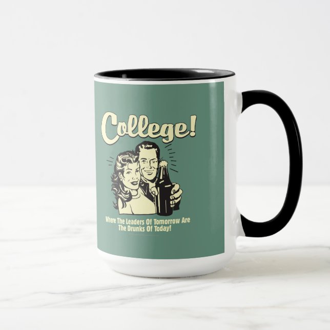 Caneca Colégio: Líderes no Bebado Amanhã Hoje (Direita)