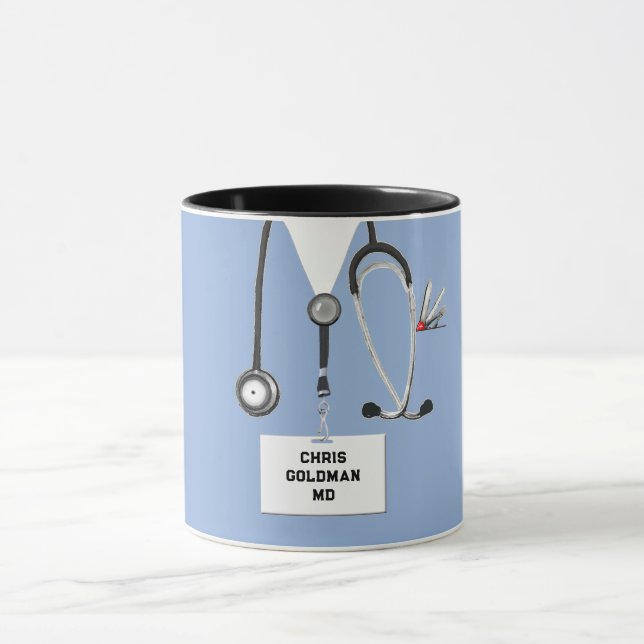 Caneca Coletável de Médico Engraçado (Centro)