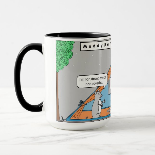 Caneca Coletivo de Ano Um de Retretação de Escritores de  (Esquerda)