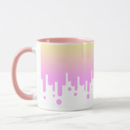 Caneca Coletor de Gradiente Rosa e Amarelo