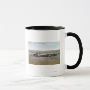 Caneca Colhendo a cena do trigo