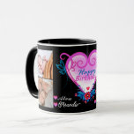 Caneca Collage Friend Photos_Happy Birthday 4 Photo Gift<br><div class="desc">Colagem de Fotos de Amigos | Feliz Aniversário 4 Foto Dotada Mug. Celebre cada ocasião especial com nossos designs de caneca de presente personalizáveis! Perfeito para Dia de os pais, Dia de as mães, aniversários, Natal, aniversários de casamento e muito mais. Você pode mudar fotos, nomes, fundo ou mensagens sentidas....</div>