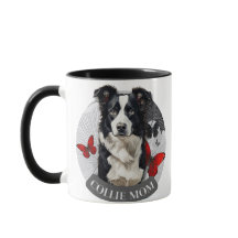 Caneca Collie Mãe – Xícara de Café Presente para A