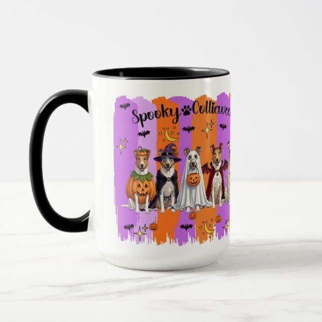 Caneca Collies de Halloween (Esquerda)