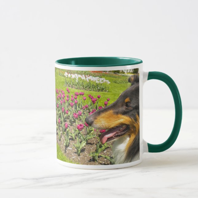Caneca Collies e Tulips (Direita)