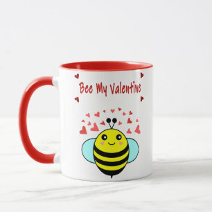 Caneca Colme Meu Dia dos Namorados - Abelha Fofa Dia dos 