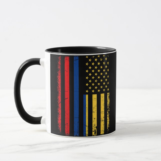 Caneca Colombiana - Bandeira Americana Colombiana Roots C (Esquerda)