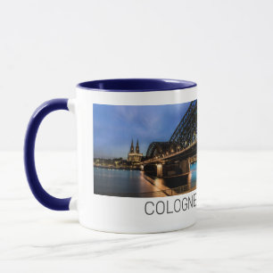 Caneca Colônia Cityscape Alemanha Dom Night Souvenir