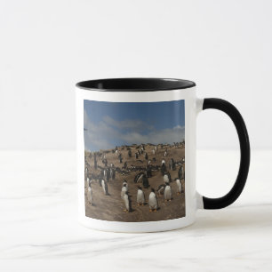 Caneca Colônia de Pinguim Gentoo (Pygoscelis papua) no Oe