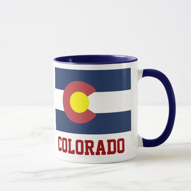 Caneca COLORADO: Bandeira do Estado do Colorado (Direita)