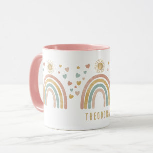Caneca Colores Terrestres Retrovisores Nome Arco-Íris e S