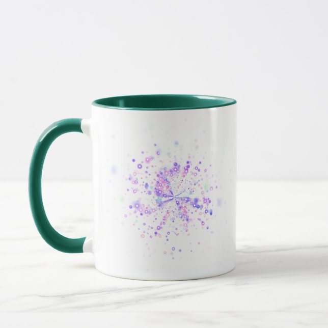Caneca Colorful Abstract Neon Splash (Esquerda)