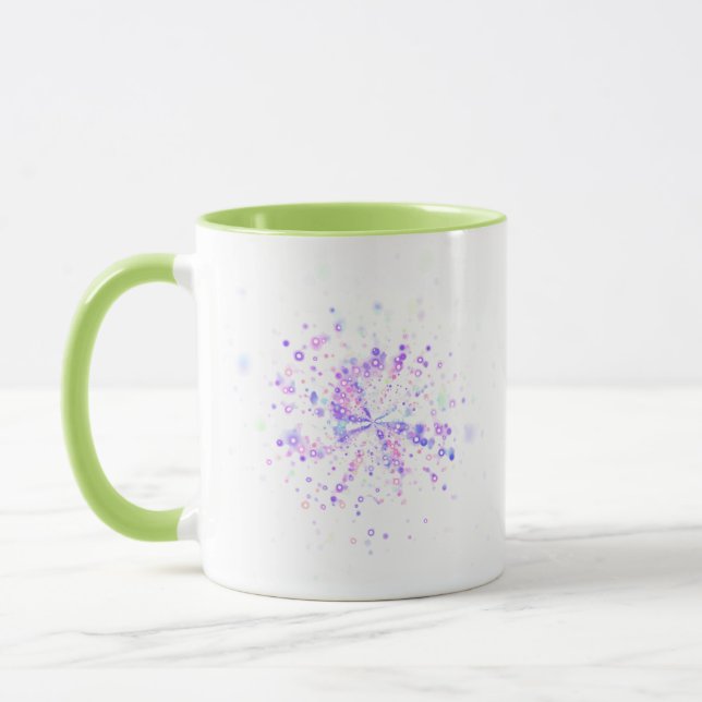 Caneca Colorful Abstract Neon Splash (Esquerda)