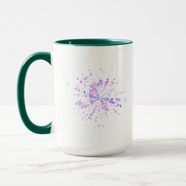 Caneca Colorful Abstract Neon Splash (Esquerda)
