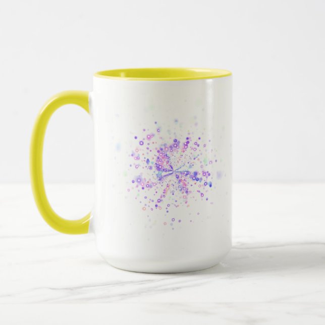 Caneca Colorful Abstract Neon Splash (Esquerda)