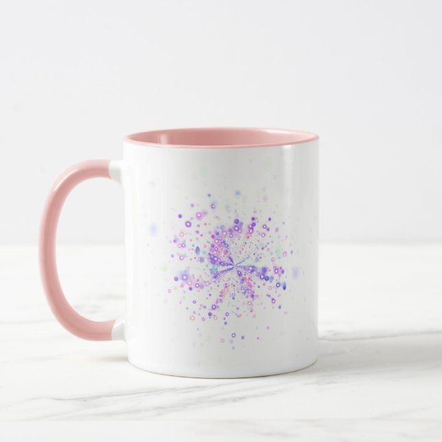 Caneca Colorful Abstract Neon Splash (Esquerda)