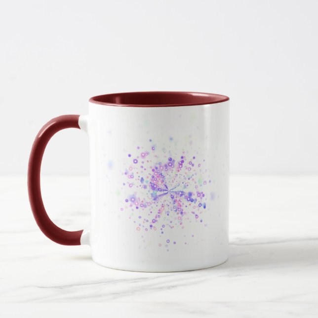 Caneca Colorful Abstract Neon Splash (Esquerda)