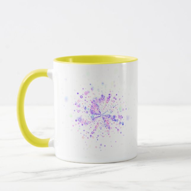 Caneca Colorful Abstract Neon Splash (Esquerda)