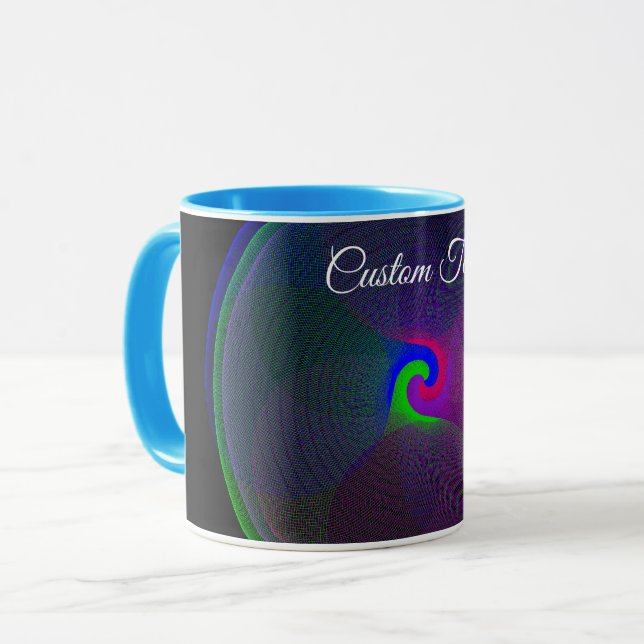 Caneca Colorful Fused Center Geometric Coffee Mug (Frente Esquerda)