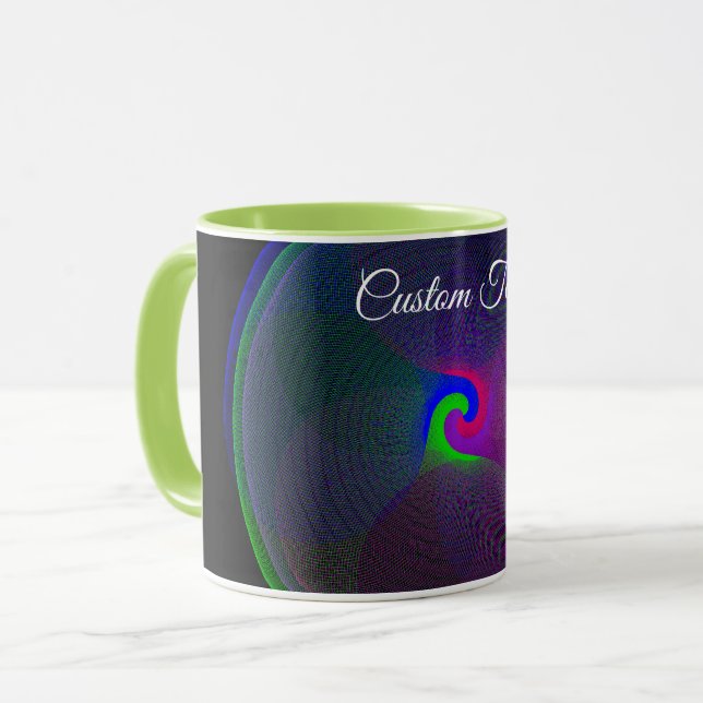 Caneca Colorful Fused Center Geometric Coffee Mug (Frente Esquerda)