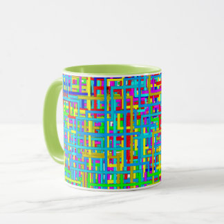 Caneca Colorful Grid Coffee