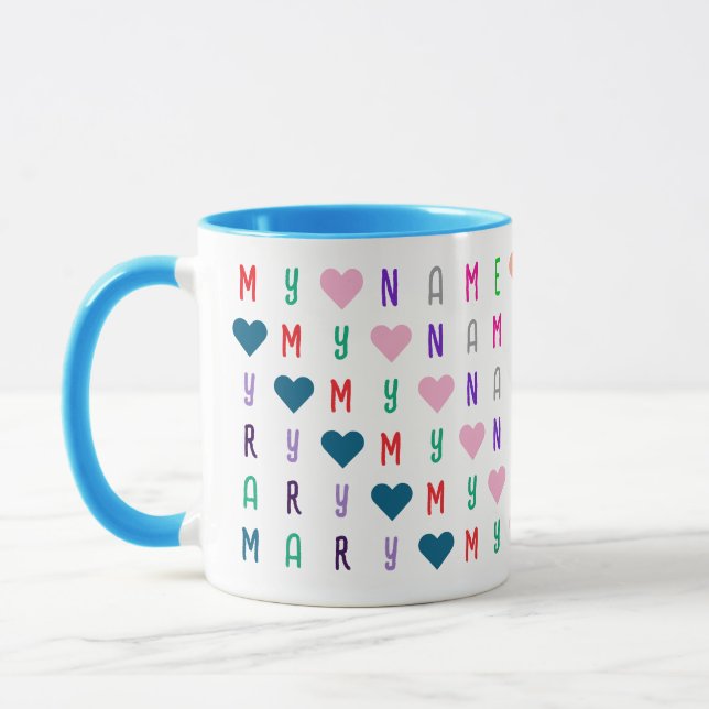 Caneca Colorful Kids 16 Personalized Letters or Numbers (Esquerda)