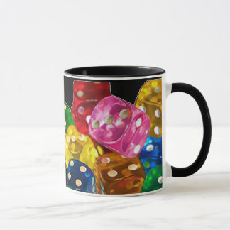 Caneca Colorida Dice Mug