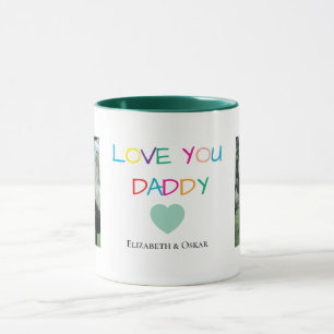 Caneca Colorida "Love You Pai" - Presente Divertido e Cor