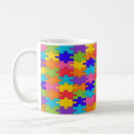 Caneca Colorida Quebra-cabeça de serra