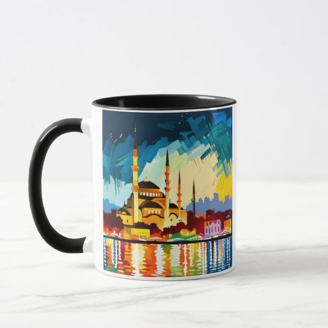 Caneca Colorida Turquia/Istambul Souvenir (Esquerda)