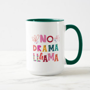 Caneca Colorido nenhum lama do drama
