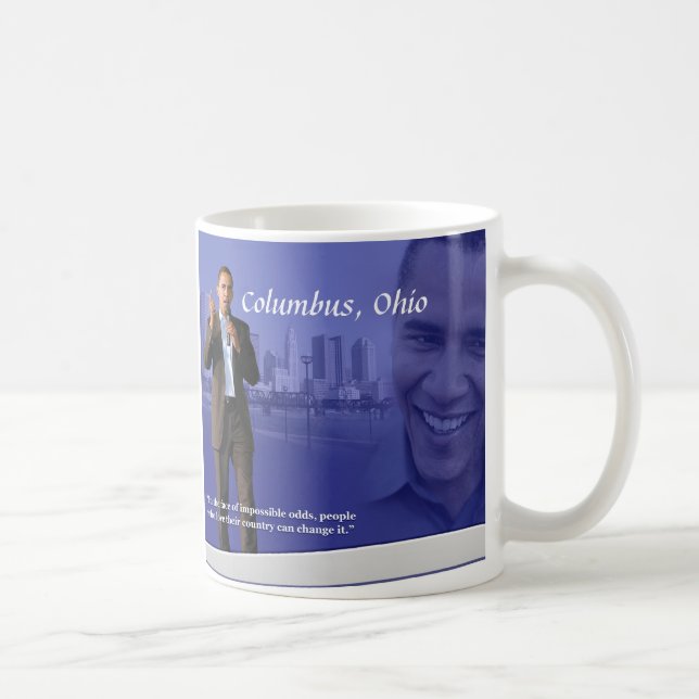 Caneca Columbo de OBAMA, Ohio (Direita)