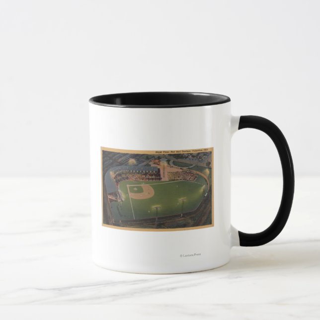Caneca Columbus, OH - Áreas de Beisebol de Pássaro Vermel (Direita)