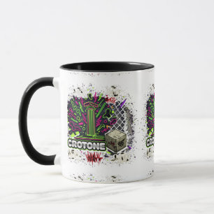 Caneca Coluna de Crotone Graffiti Neon Urbano