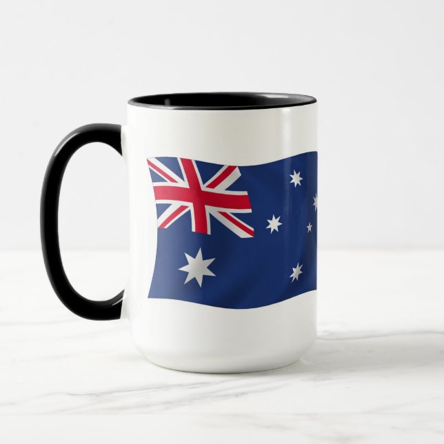 Caneca com a Bandeira da Austrália (Esquerda)