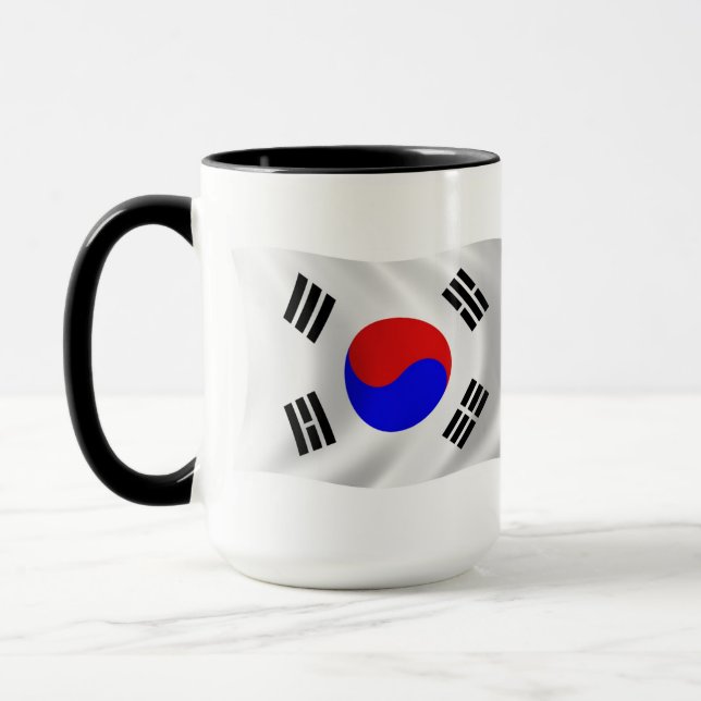 Caneca com a Bandeira da Coreia do Sul (Esquerda)