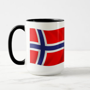 Caneca com a Bandeira da Noruega