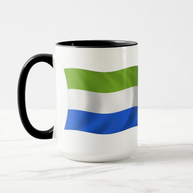 Caneca com a Bandeira da Serra Leoa (Esquerda)