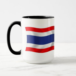 Caneca com a Bandeira da Tailândia