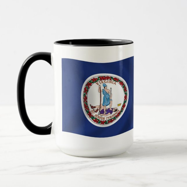 Caneca com a Bandeira da Virgínia (Esquerda)