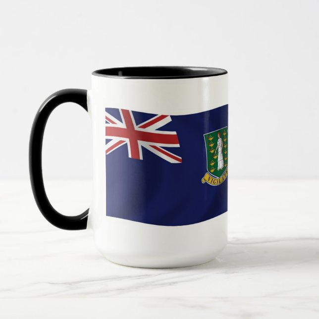 Caneca com a Bandeira das Ilhas Virgens Britânicas (Esquerda)