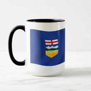 Caneca com a Bandeira de Alberta