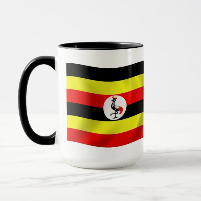 Caneca com a Bandeira de Uganda (Esquerda)