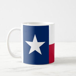 Caneca com a bandeira do estado de Texas - EUA