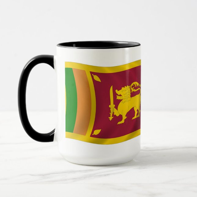Caneca com a Bandeira do Sri Lanka (Esquerda)