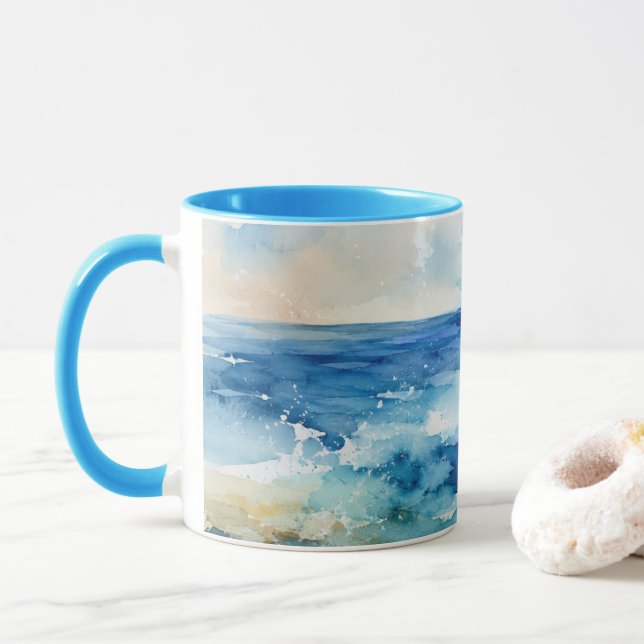 Caneca com Acabamento Ocean Breeze (Com Donut)