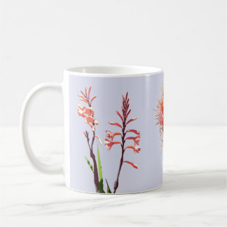 Caneca com as flores de Cape Town